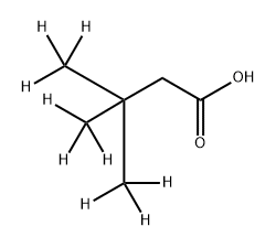 Butanoic-4,4,4-d3 acid, 3,3-di(methyl-d3)- Struktur