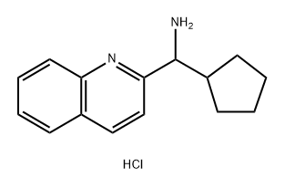 Cyclopentyl(quinolin-2-yl)methanamine Struktur