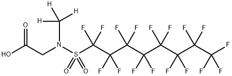 N-Deuteriomethylperfluoro-1-n-octanesulfonamidoacetic acid Structure