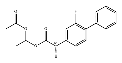 (S)-Flurbiprofen Axetil (Mixture of Diastereomers) Struktur