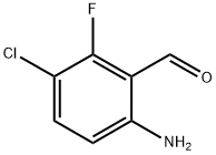 6-Amino-3-chloro-2-fluoro-benzaldehyde Struktur