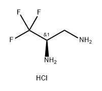 1,2-Propanediamine, 3,3,3-trifluoro-, hydrochloride (1:2), (2R)- Struktur