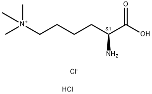 N-ε,N-ε,N-ε-Trimethyl-L-lysinium chloride hydrochloride Struktur