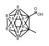 1,2-Dicarbadodecaborane(12)-1-carboxylic acid, 2-methyl- Struktur