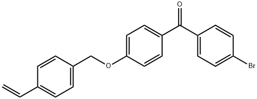 (4-bromophenyl)[4-[(4-ethenylphenyl)methoxy]phenyl]methanone Struktur