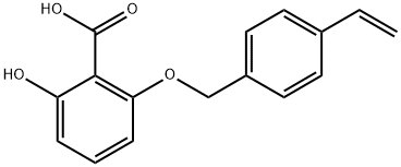 2-[(4-Ethenylphenyl)methoxy]-6-hydroxybenzoic acid Struktur