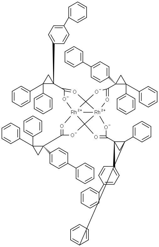 Rh2(R-p-Ph-TPCP)4 Struktur