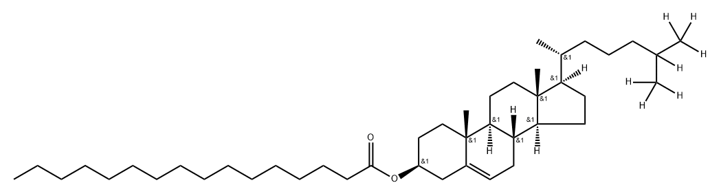 16:0 cholesteryl-d7 ester Struktur