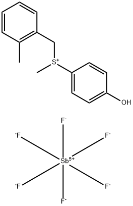 SulfoniuM, (4-hydroxyphenyl)Methyl[(2-Methylphenyl)Methyl]-, (OC-6-11)-hexafluoroantiMonate(1-) (1:1) Struktur