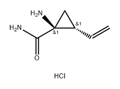 Cyclopropanecarboxamide,1-amino-2-ethenyl-,hydrochloride(1:1),(1S,2R)- Struktur