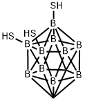 1,2-Dicarbadodecaborane(12)-8,9,12-trithiol Struktur