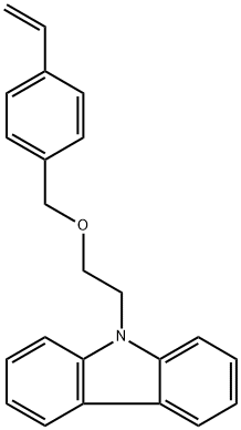 9-[2-[(4-Ethenylphenyl)methoxy]ethyl]-9H-carbazole Struktur