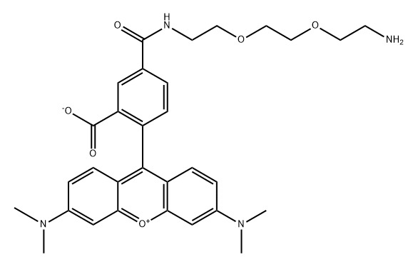 TAMRA-PEG2-NH2 Struktur