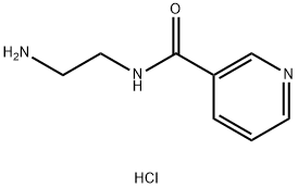 3-Pyridinecarboxamide, N-(2-aminoethyl)-, hydrochloride (1:1) Struktur