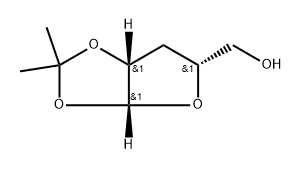 3-Deoxy-1,2-O-isopropylidene--L-threopentofuranose Struktur