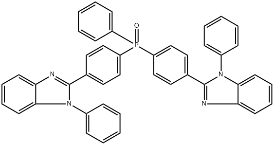 2,2'-(4,4'-(Phenylphosphoryl)bis(4,1-phenylene))bis(1-phenyl-1H -benzo[d]imidazole) Struktur