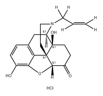 Naloxone-d5 HCl Struktur