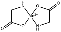 Bis(glycinato)manganese Struktur