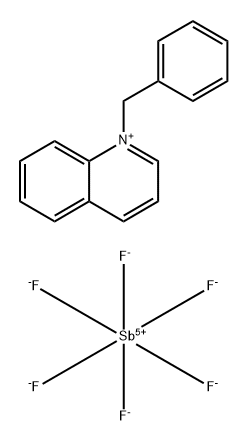 Quinolinium, 1-(phenylmethyl)-, (OC-6-11)-hexafluoroantimonate(1-) Struktur