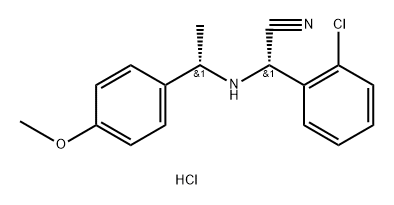 Benzeneacetonitrile, 2-chloro-α-[[(1S)-1-(4-methoxyphenyl)ethyl]amino]-, hydrochloride (1:1), (αS)-