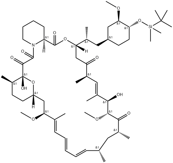 42-O-[(1,1-Dimethylethyl)dimethylsilyl]rapamycin Struktur