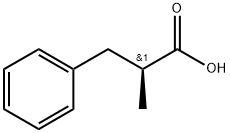 Benzenepropanoic acid, α-methyl-, (αS)- Struktur