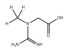 Glycine, N-(aminoiminomethyl)-N-(methyl-d3)- Struktur