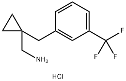 1-[3-(Trifluoromethyl)benzyl]cyclopropylmethanamine hydrochloride Struktur