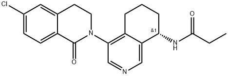 (S)-N-(6-chloro-1-oxo-3,4,5',6',7',8'-hexahydro-1H-[2,4'-biisoquinolin]-8'-yl)propionamide Struktur