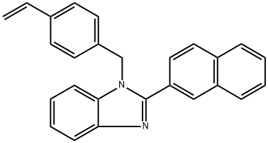 1-[(4-Ethenylphenyl)methyl]-2-(2-naphthalenyl)-1H-benzimidazole Struktur