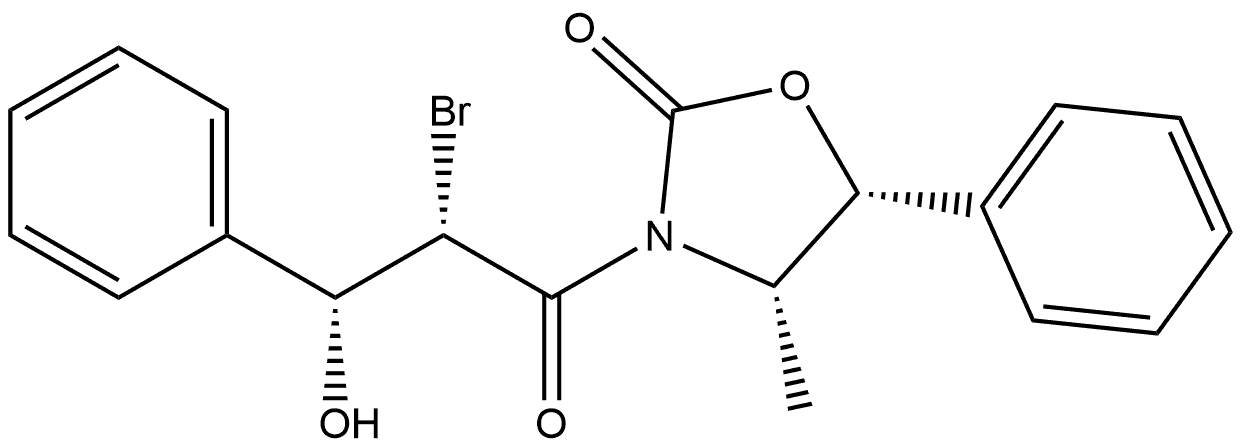 2-Oxazolidinone, 3-(2-bromo-3-hydroxy-1-oxo-3-phenylpropyl)-4-methyl-5-phenyl-, [4S-[3(2R*,3S*),4α,5α]]- (9CI)