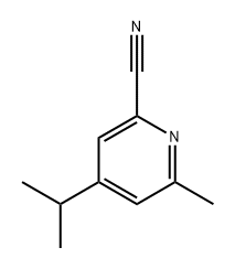 4-isopropyl-6-methylpicolinonitrile Struktur