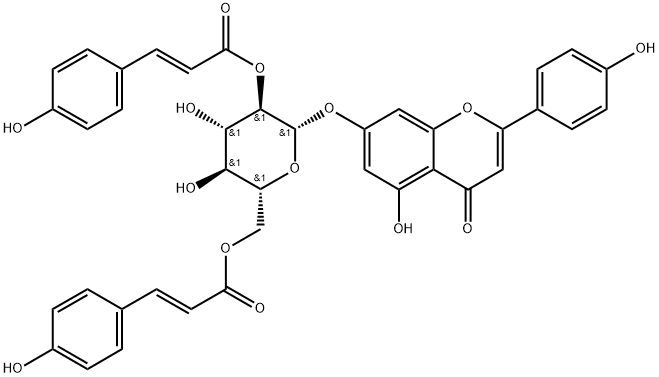 Apigenin 7-O-(2'',6''-di-O-E-p-coumaroyl)glucoside