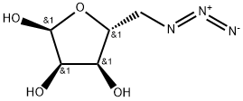 α-D-Ribofuranose, 5-azido-5-deoxy- Struktur