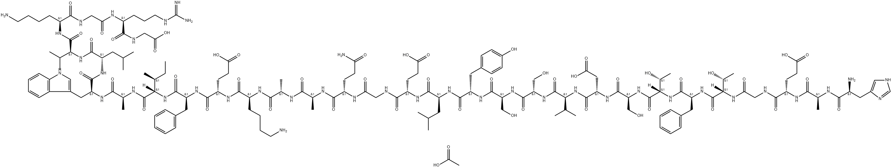 GLP-1(7-37)Acetate, 1450806-98-0, 結(jié)構(gòu)式