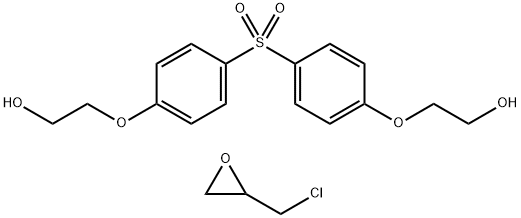 2,2’-[Sulfonylbis(4,1-phenyleneoxy)]bisethanol polymer with (chloromethyl)oxirane Struktur