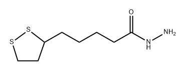 (1,2-dithiolan-3-yl)pentanoyl-hydrazide Struktur