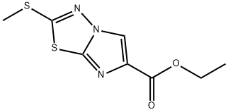 ethyl 2-(methylthio)imidazo[2,1-b][1,3,4]thiadiazole-6-carboxylate Struktur