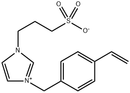 3-[(4-ethenylphenyl)methyl]-1-(3-sulfopropyl) -1H-Imidazolium, inner salt Struktur