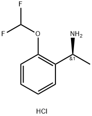 (S)-1-(2-(difluoromethoxy)phenyl)ethan-1-amine hydrochloride Struktur