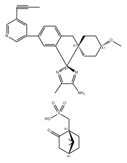 AZD3293 camsylate Struktur