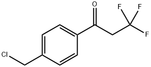 1-[4-(Chloromethyl)phenyl]-3,3,3-trifluoro-1-propanone Struktur