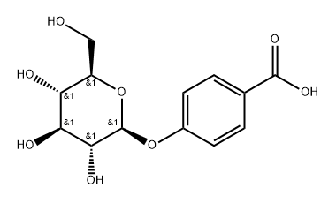 Benzoic acid, 4-(β-D-glucopyranosyloxy)- Struktur