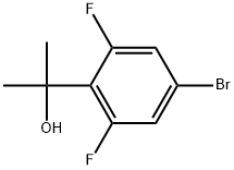 Benzenemethanol, 4-bromo-2,6-difluoro-α,α-dimethyl- Struktur