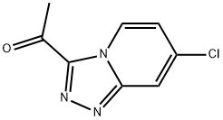 1-{7-chloro-[1,2,4]triazolo[4,3-a]pyridin-3-yl}ethan-1-one Struktur