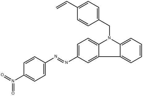 9-[(4-Ethenylphenyl)methyl]-3-[2-(4-nitrophenyl)diazenyl]-9H-carbazole Struktur