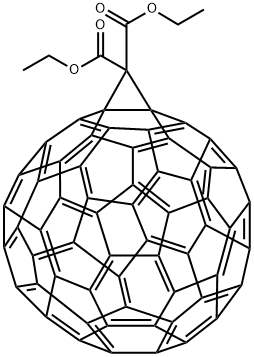 (1,2-METHANOFULLERENE C60)-61,61-DICARBOXYLIC ACID DIETHYL ESTER Struktur