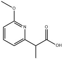 2-Pyridineacetic acid, 6-methoxy-α-methyl- Struktur