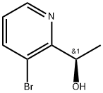 2-Pyridinemethanol, 3-bromo-α-methyl-, (αR)- Struktur