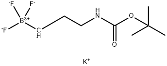 potassium tert-butyl N-[3-(trifluoroboranuidyl)propyl]carbamate Struktur